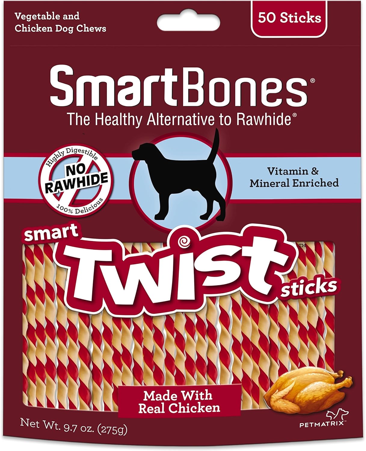 SmartBones twist 50 sticks chicken
